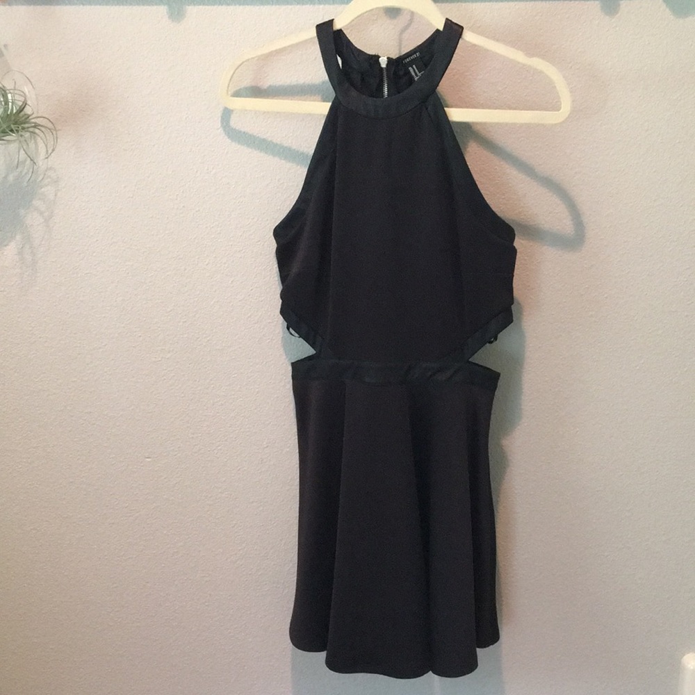 Black mini dress